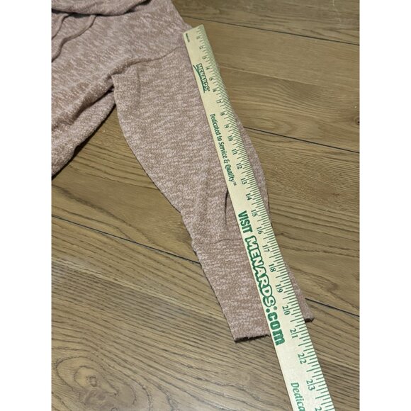 prAna Sweater Women Size Small Drawstring Long Sleeve Cowl Neck Coral Brown Soft - Picture 8 of 11